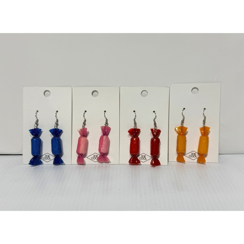 Candy Wrapper Drop Earrings Novelty Kitschy Kidcore Y2K Jewelry New Joe Cool